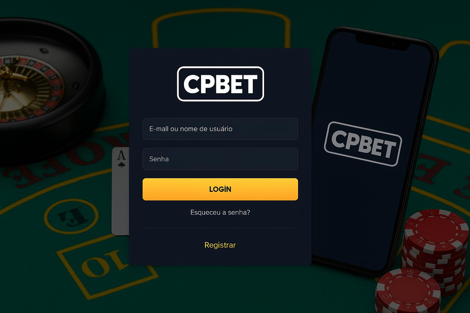 Criar uma nova Conta no plataforma CPBET  